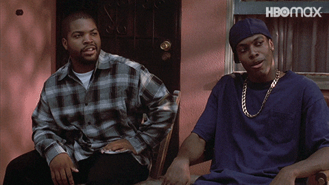 Ice Cube saying damn.